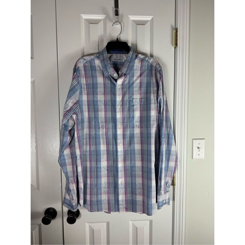 Tommy Bahama Men’s Button Up Front Shirt Size LT